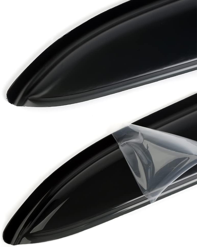 Side Window Deflector Visor Rain Guard,Outside Mount Tape-on Shatterproof Dark Smoke,4pcs Dark Smoke Window Shades fit for 1999-2004 Jeep Grand Cherokee WJ 94650