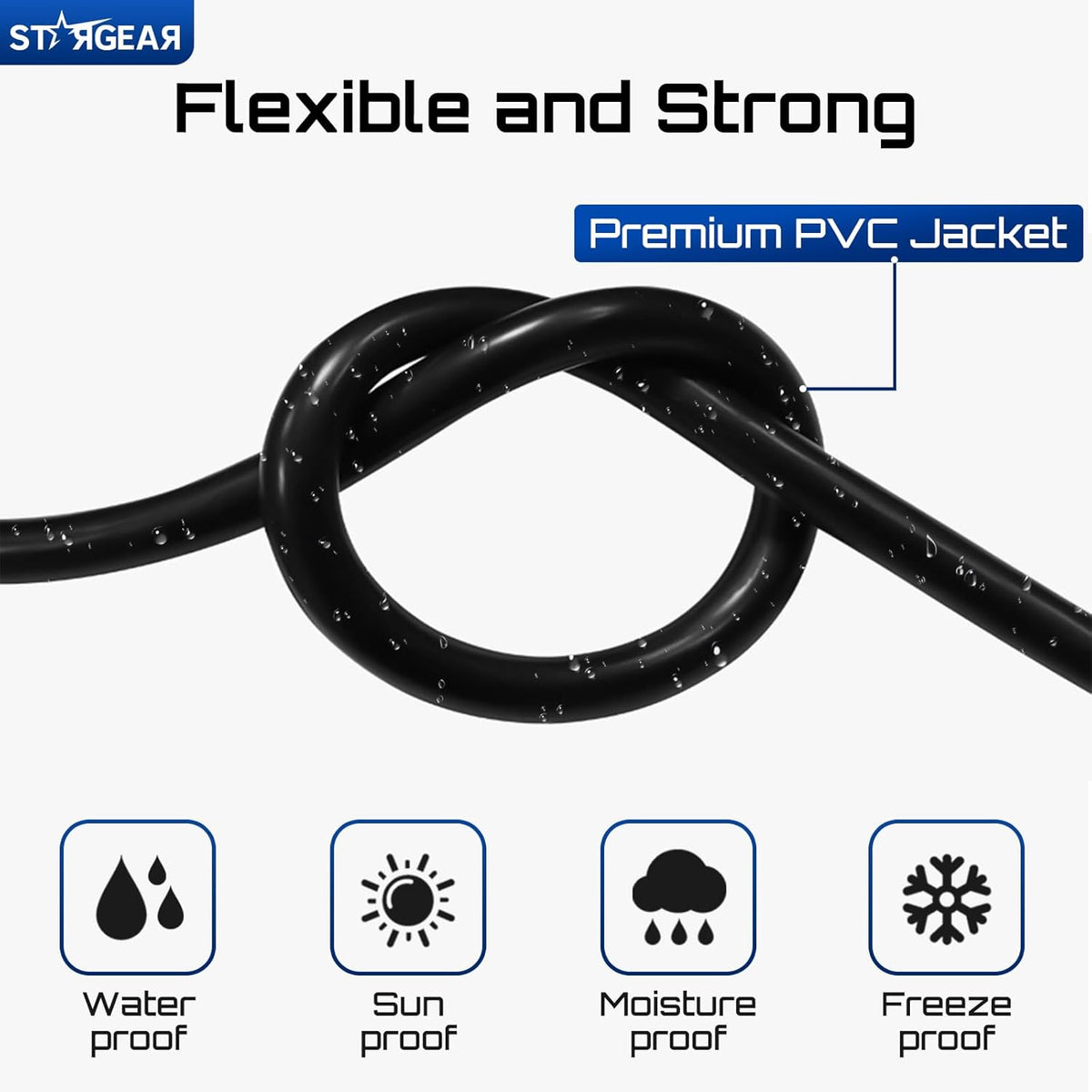 Starlink Mini Cable 32.8FT, 16AWG Replacement Starlink DC Power Cable Starlink Mini Accessories, Starlink Power Cord Barrel Jack 5A Charging Cord Waterproof Outdoor