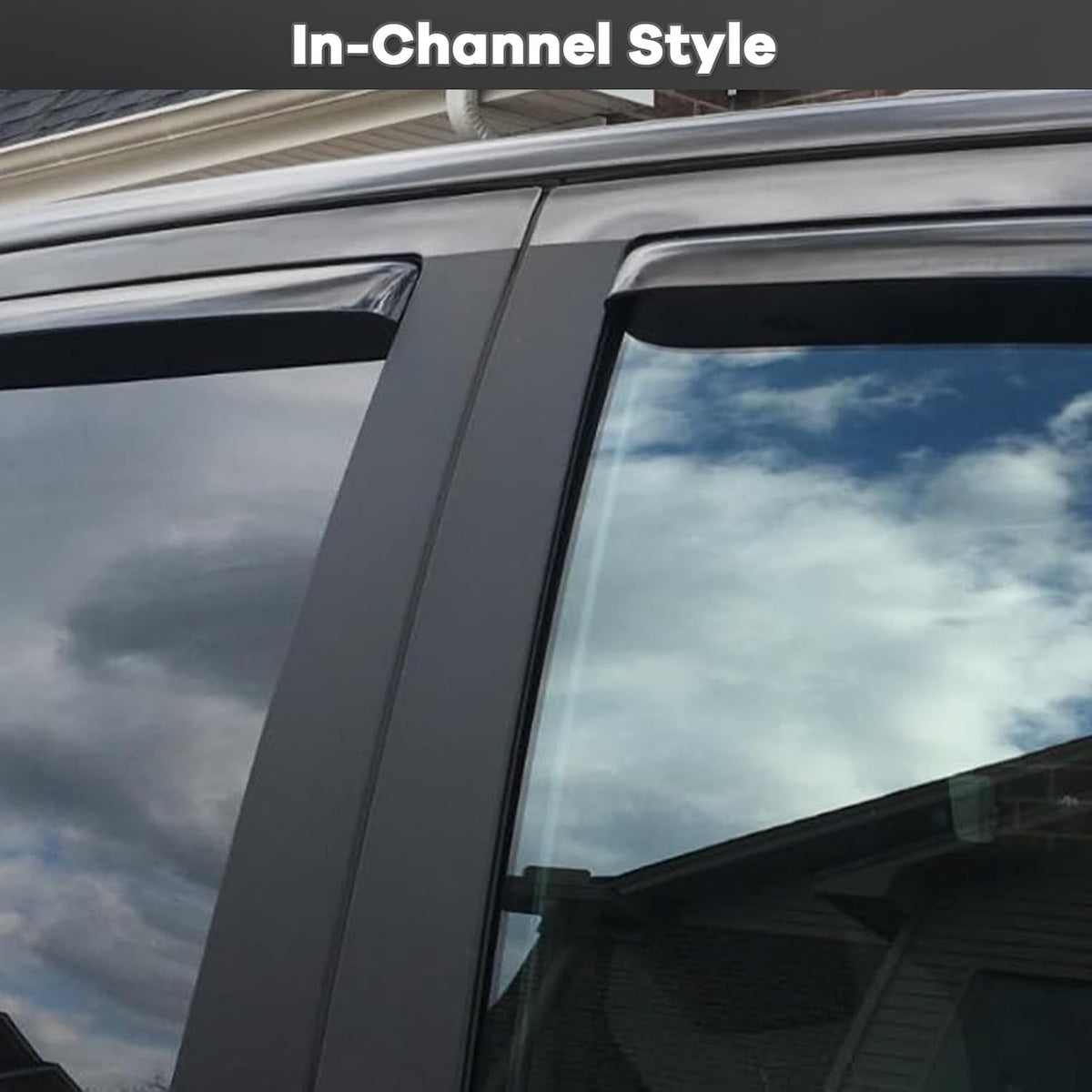 in Channel Auto Rain Guards Fit for 2011-2016 Impreza Hatchback, 2013-2015 Subaru XV CrossTrek, 2016-2017 CrossTrek, Durable Wind Deflector Vent Window Visor Shade, 4PCS