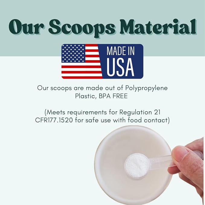 1 Teaspoon (1/3 Tablespoon | 5 mL) Long Handle Scoop for Measuring Coffee, Pet Food, Grains, Protein, Spices and Other Dry Goods (Pack of 100)