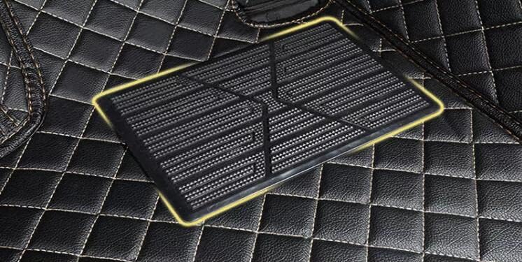 Custom All-Weather Protection Leather Car Floor Mats for Cars Sedan SUV Sports Car Waterproof Floor Mat (Gray)