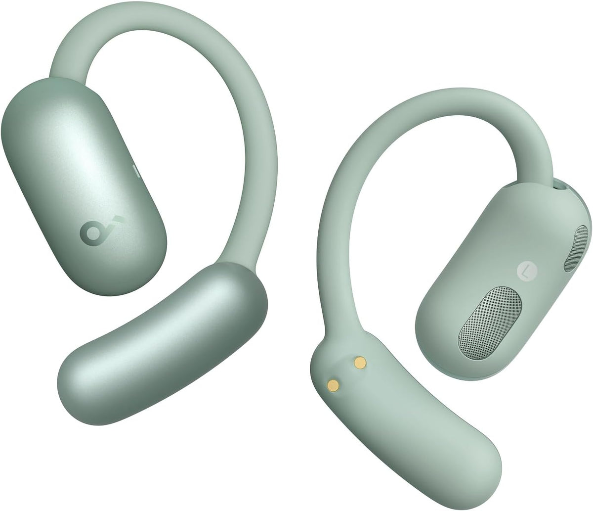 soundcore AeroFit 2 by Anker, Open-Ear Headphones, Translation Earbuds Real Time, 4 Adjustable Positions for Every Ear Size, 2x Richer Bass, Hi-Res, 42H Playtime, IP55,AI Clear Calls,Wireless Charging