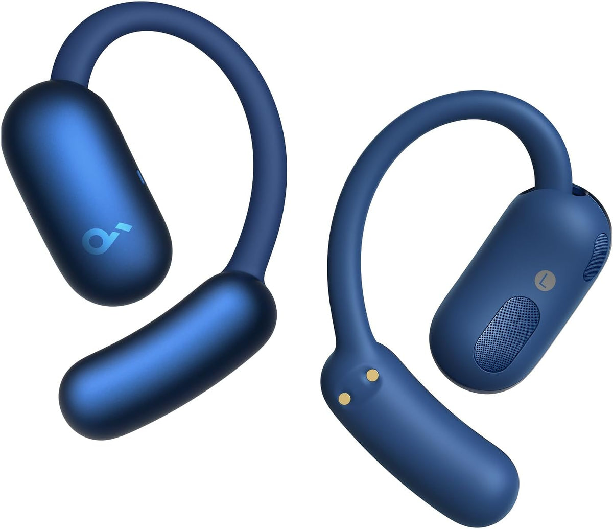 soundcore AeroFit 2 by Anker, Open-Ear Headphones, Translation Earbuds Real Time, 4 Adjustable Positions for Every Ear Size, 2x Richer Bass, Hi-Res, 42H Playtime, IP55,AI Clear Calls,Wireless Charging