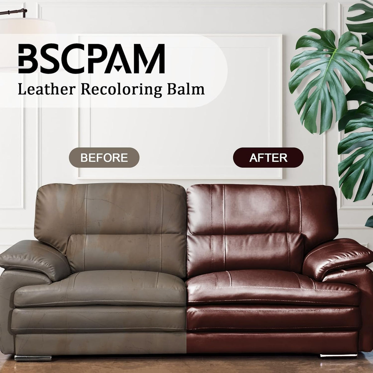 12oz Leather Recoloring Balm & 3.4oz Mink Oil Leather Conditioner kit,Dark Gray Leather Color Repair Kits for Couches, Leather Couch Paint Scratch Repair for Furniture Car Sofa Shoes Leather Dye