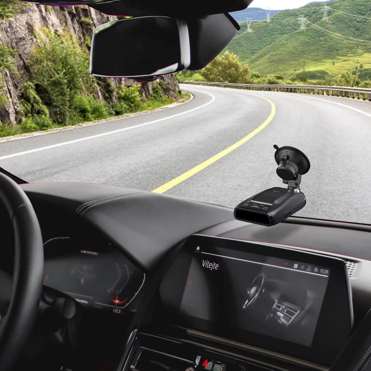Radar Detector Mount,Car Radar mounting Bracket Suction Cup Holder,Windshield and Dashboard Radar Detector Suction Mount,for Cobra Escort Beltronics,Easy to Install