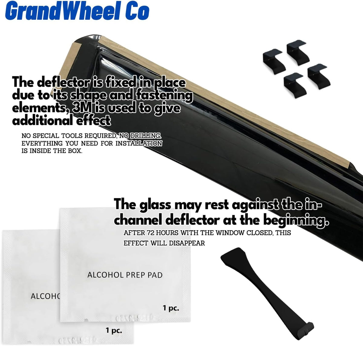 Window Deflectors Smoke Tinted in-Channel Side Window Vent Visor Deflectors Rain Guards Compatible with Nissan Sentra 2020-2025 - 4 pcs. GW0956