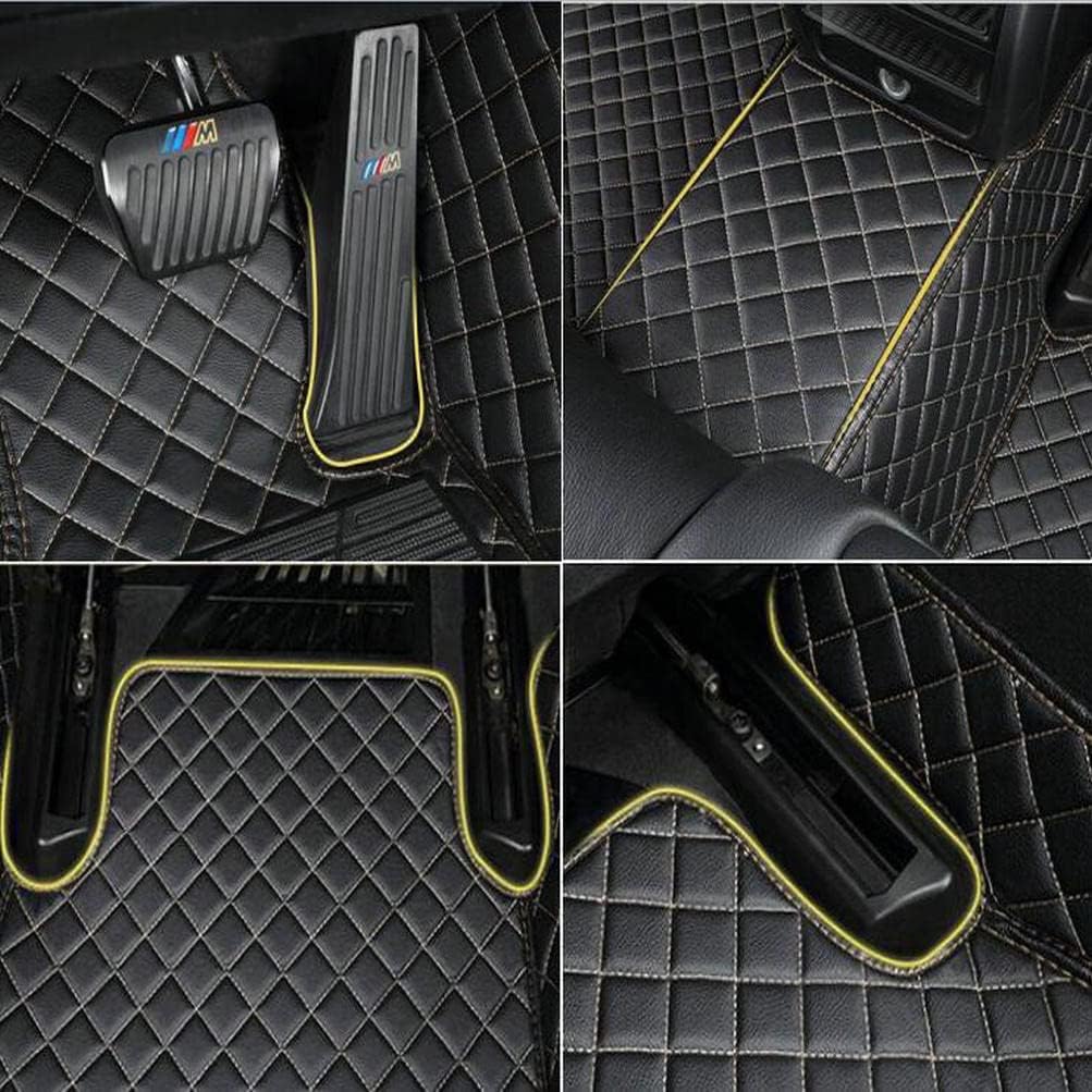 TAHALICustom Colors Car Floor Mats Black Pink for 99.9% Sedan SUV Sports， All-Weather Liners Car Floor mat，Luxury Leather Automotive Floor Mats (Beige-,3D Floor Mats)