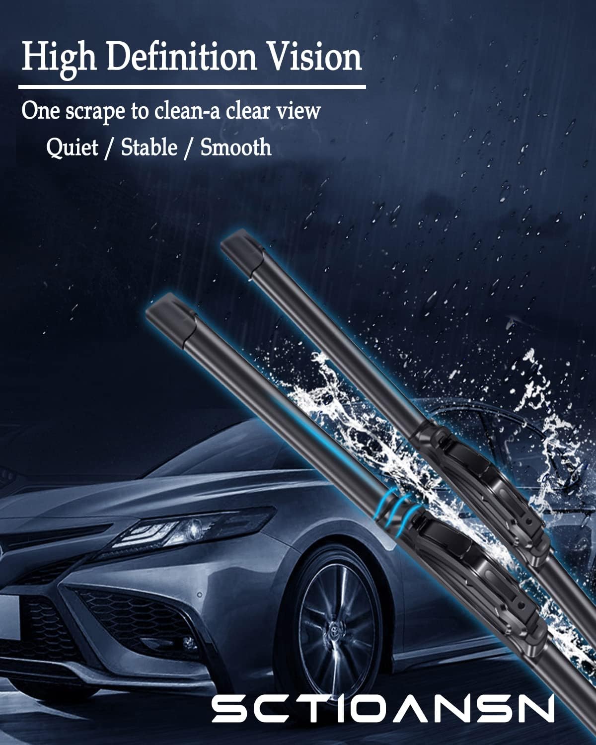 3Pcs Windshield Wiper Blades for Toyota Prius 2004 2005 2006 2007 2008 2009, Original Equipment Automotive Replacement Windshield Wiper Blades for My Car- 26"/18"/16" (Pack of 3) J- HOOK
