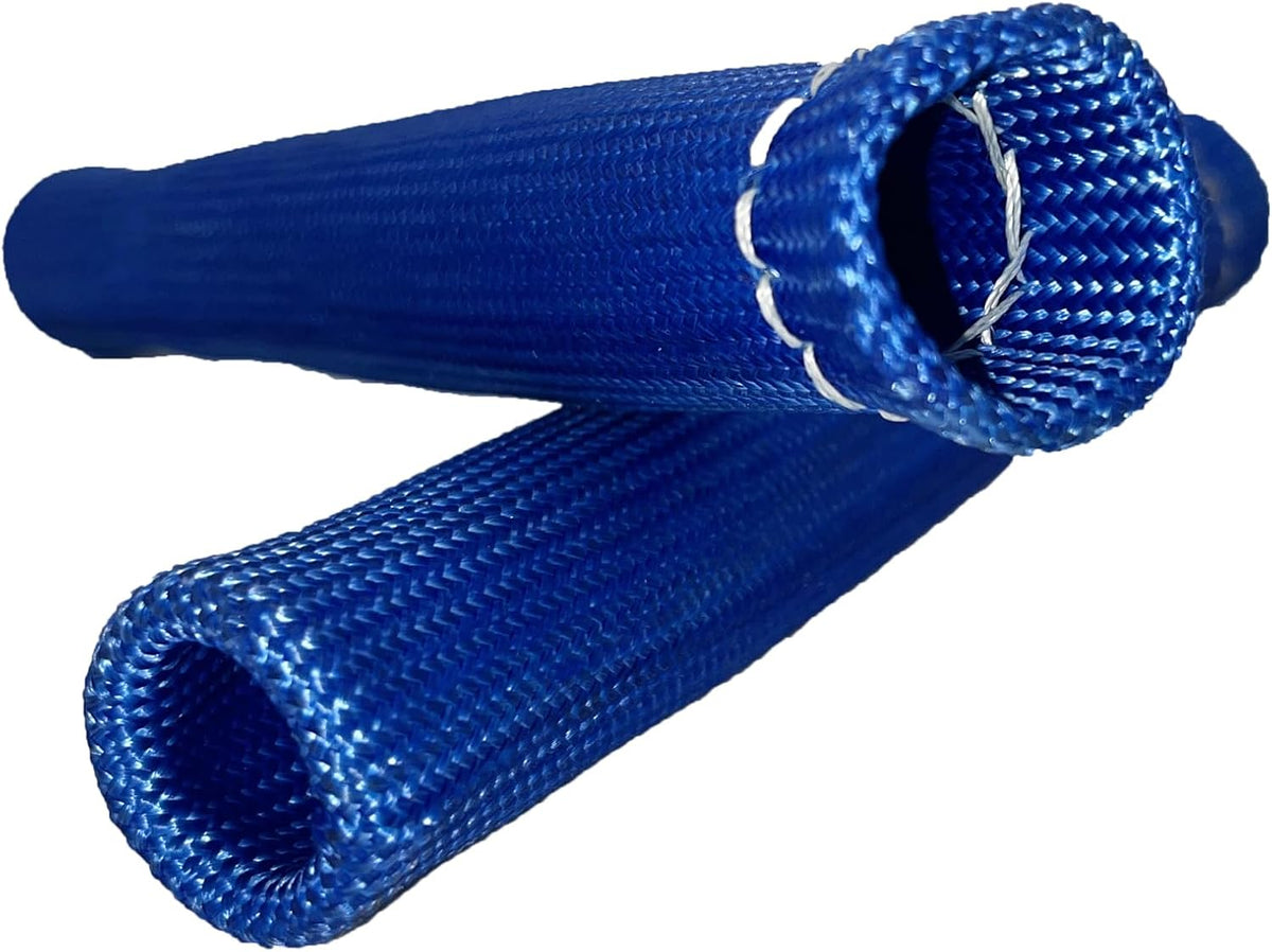 Spark Plug Wire Heat Shield 8PCS Spark Plug Boots Thermal Protection Sleeve 1200 Degree 6 inch Spark Plug Heat Cover Wrap for Car Truck (Blue)