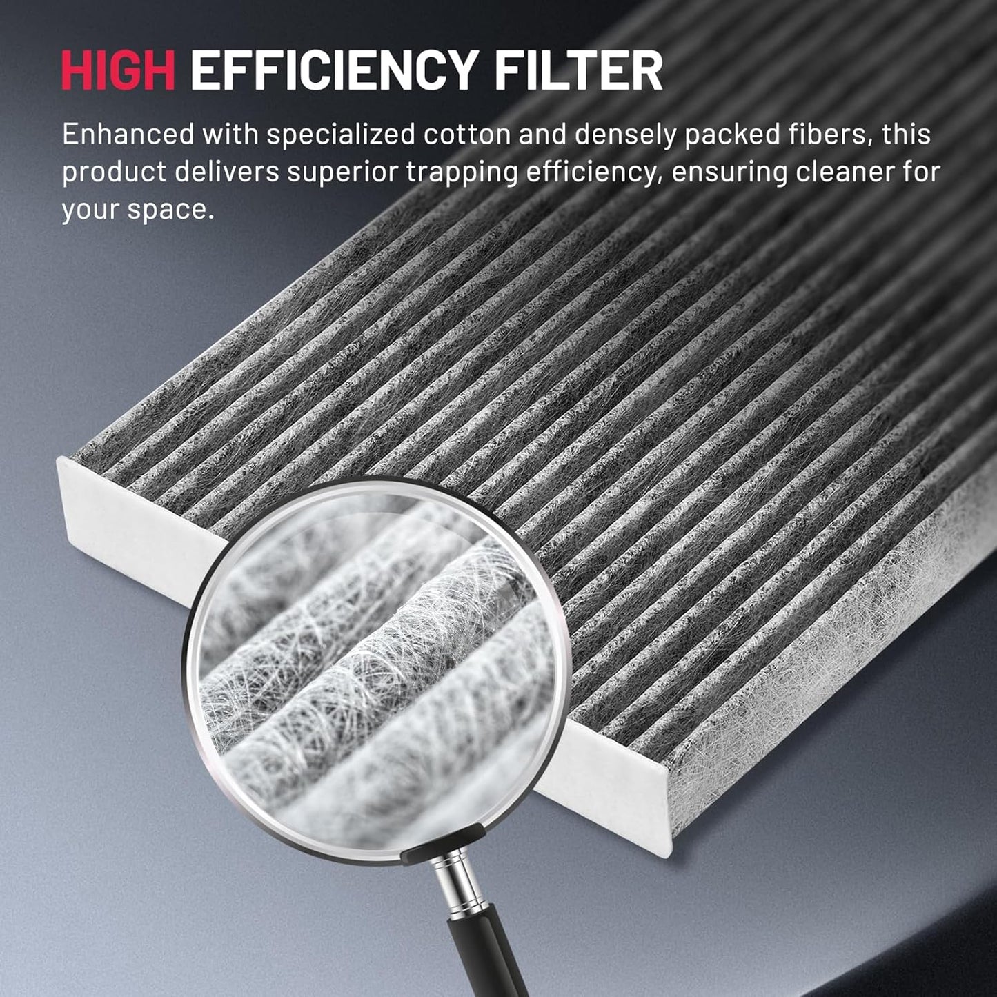BDFHYK Cabin Air Filter with Activated Carbon Compatible with Nissan Rogue 2008-2013, Rogue Select 2014-2015, Sentra 2007-2012, Replace# CF10550, 999M1VS007