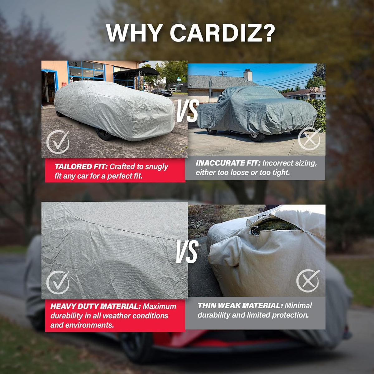 Supreme Full Car Cover – Semi Custom Fit for Full-Size Cars | Dustproof, Windproof, UV Protection, Breathable & Durable All-Weather Protection | Fits Volkswagen Thing 1973 1974